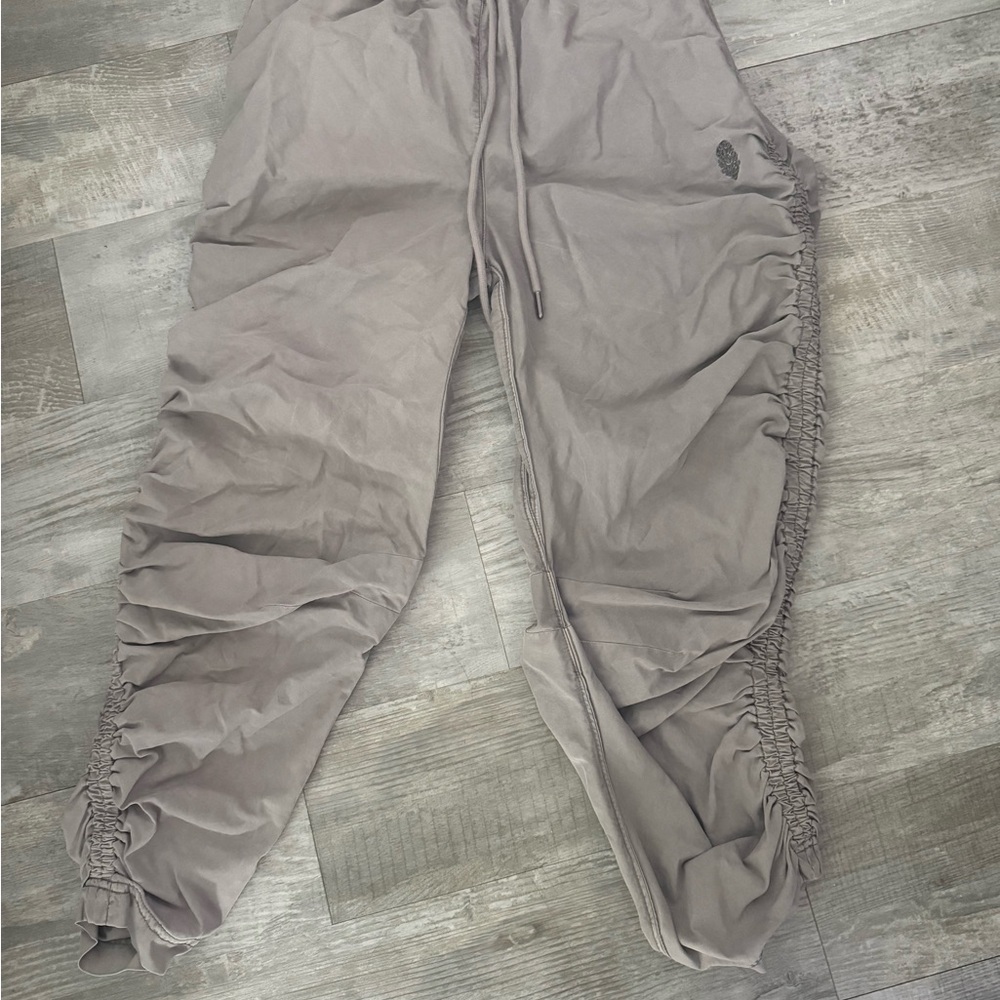 Gray Drawstring Pants - image 1